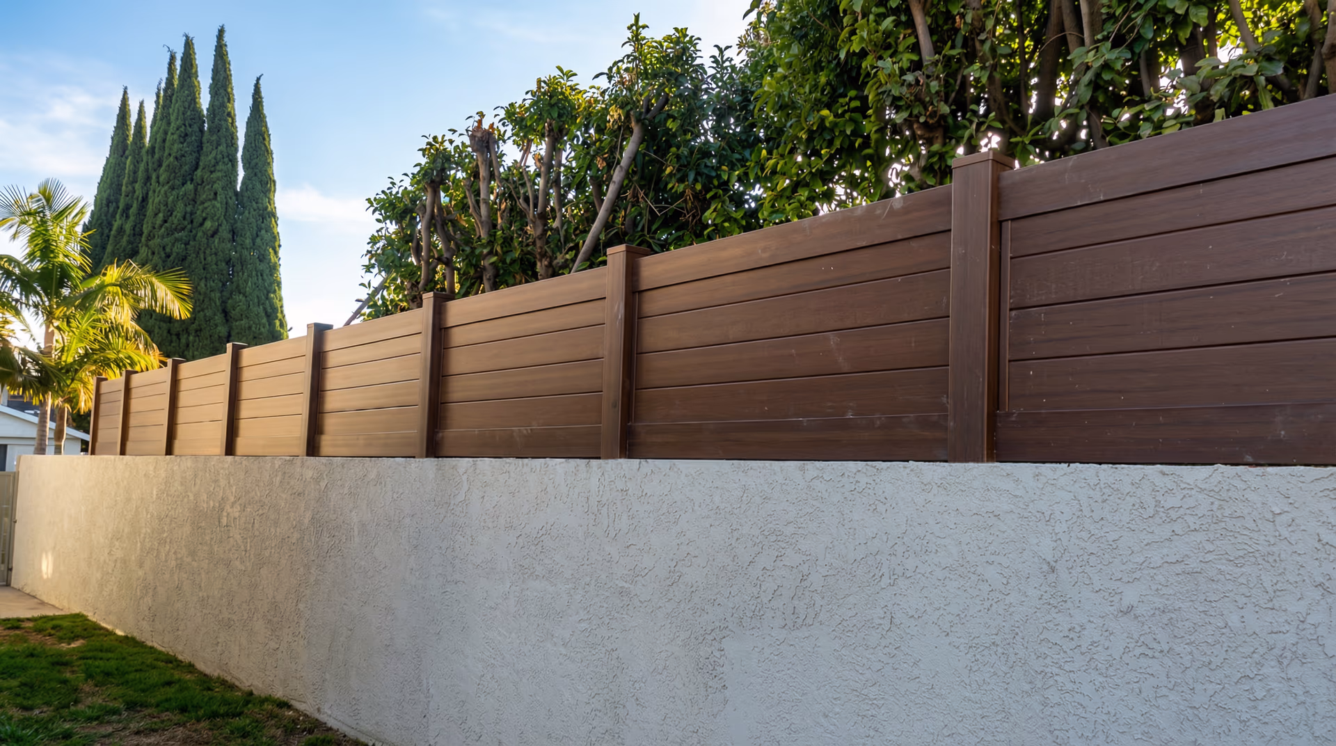 Privacy fence installation