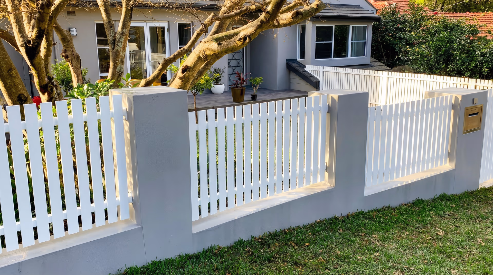 Semi-privacy fence installation