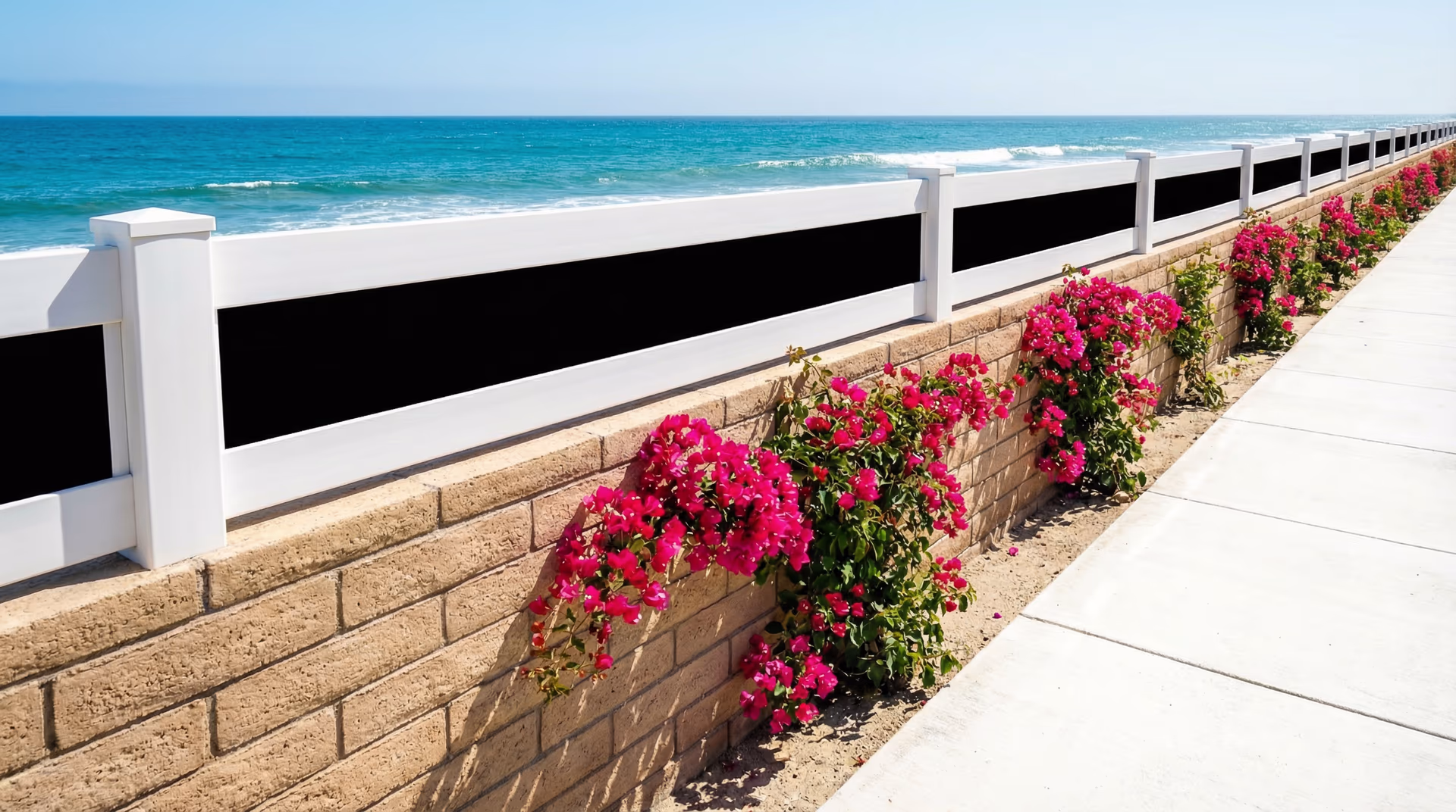 Horizontal fence installation